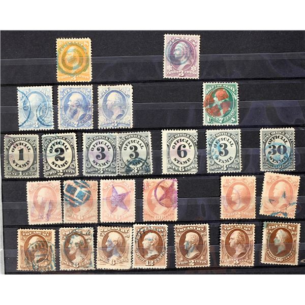 Official Stamps - "O" Scott Group (26 stamps) [182160]