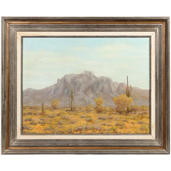 Superstition Mountain Framed Painting, Ruth Kaler [197352]