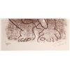 Image 2 : E J Gould Crouching Man Lithograph [161535]