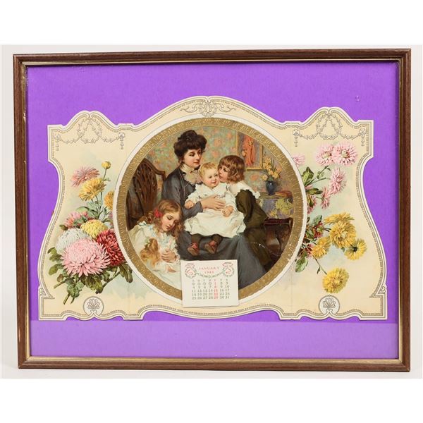 Victorian 1903 Calendar Framed [197538]