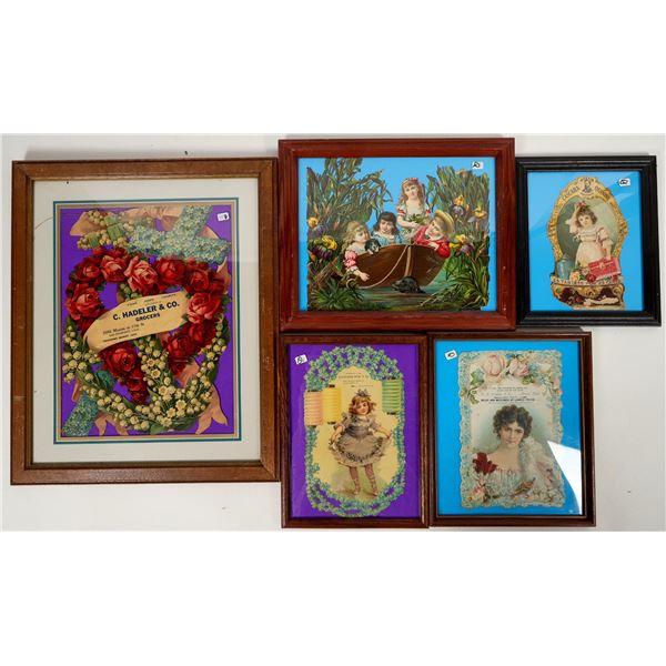 Victorian Die Cuts (5 Framed) [197541]