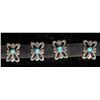 Image 2 : Vintage Navajo Turquoise Concho  Belt [200072]