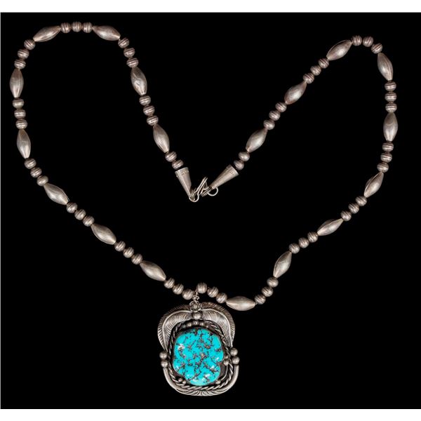 Vintage Navajo Turquoise Necklace [200065]