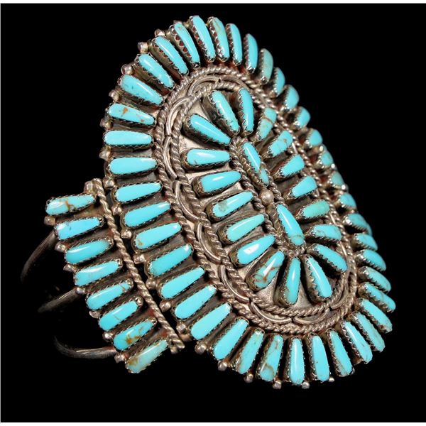 Petite Point Turquoise Cuff [200070]