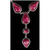 Image 2 : Purple Spiny Oyster Lariat Necklace Set [200083]