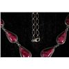 Image 3 : Purple Spiny Oyster Lariat Necklace Set [200083]