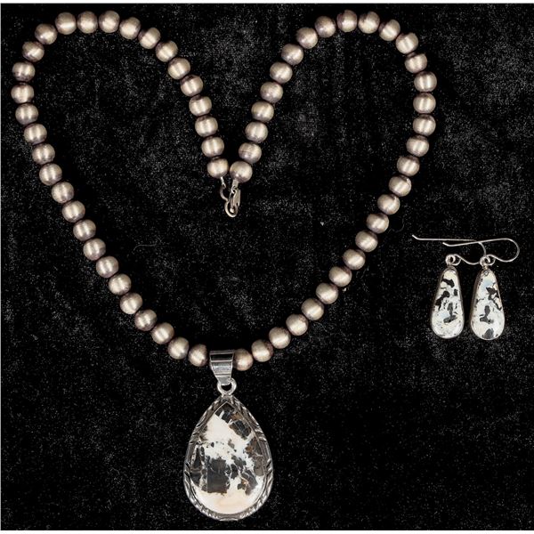 White Buffalo Necklace Set [200066]