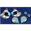 Image 1 : Silver and Turquoise Earrings [124966]