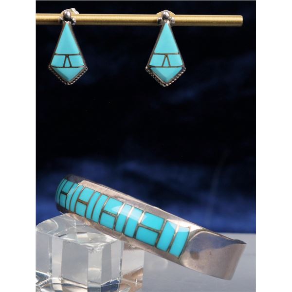 Zuni Channel Set Turquoise [124967]