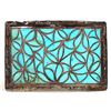 Image 1 : L. Hechiloy Zuni Turquoise & Silver Belt Buckle [199051]