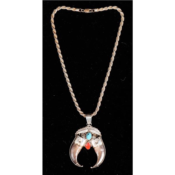 Navajo Bear Claw Necklace [177313]