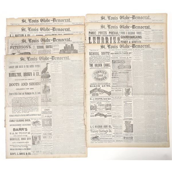 Frank James Trial Newspaper Group, 1883 [193673]