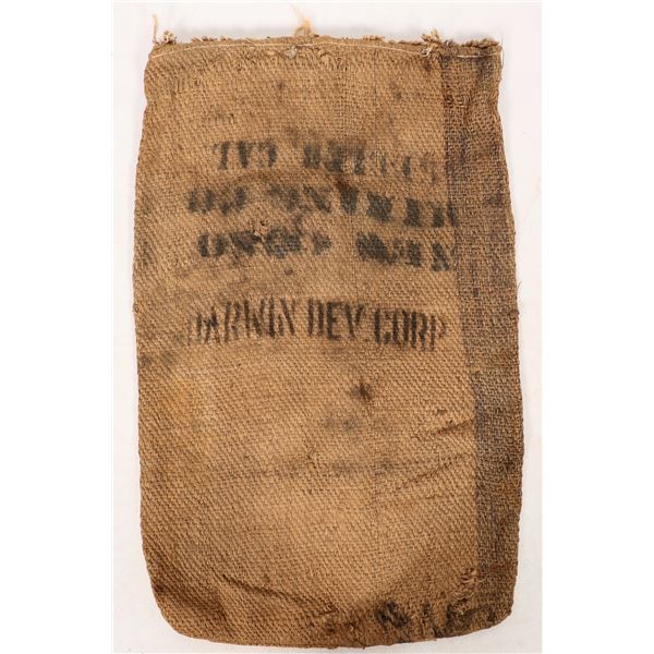 Darwin Dev. Corp., New Coso Mining Ore Bag, c1870s [193388]