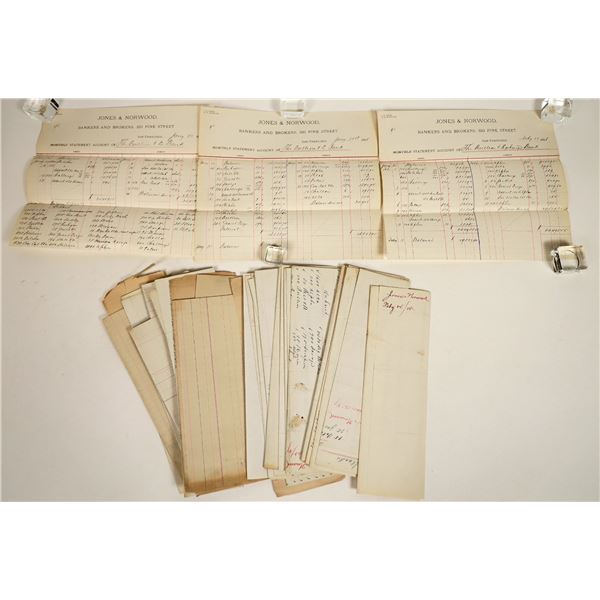 Jones & Norwood, SF Bankers, Correspondence of Comstock, Bodie & Other Mining Stocks [199272]