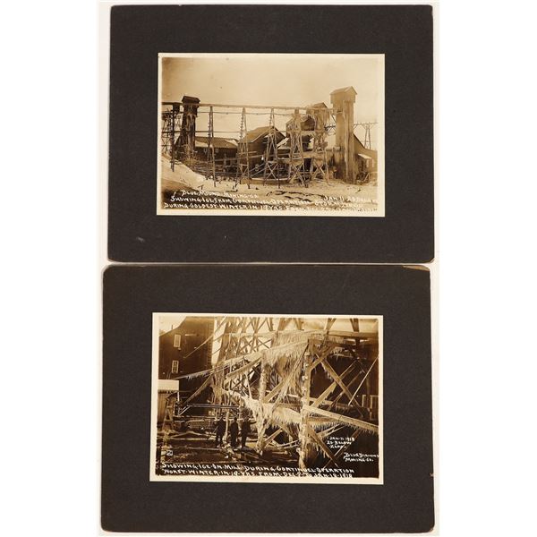 Baxter Springs, Kansas Lead-Zinc Mining Winter Photograph Pair [199741]
