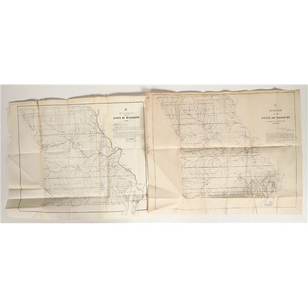 Missouri GLO Maps, 1830's-50's. Mines. [190741]