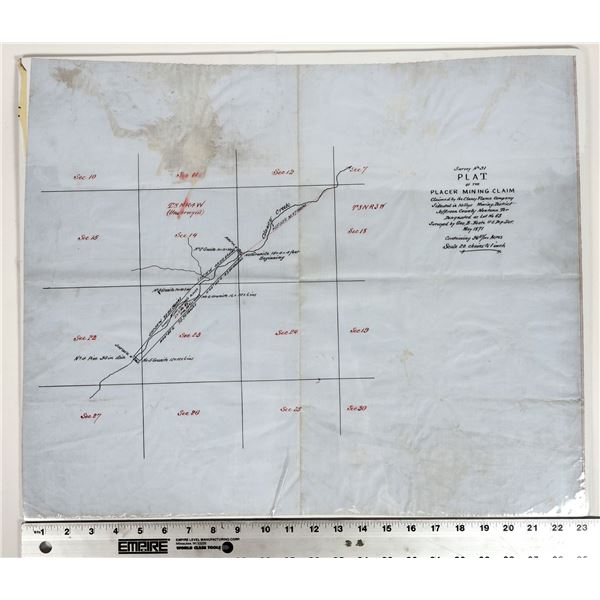Placer Gold Claim Plat, Kelly's Mining District [197071]