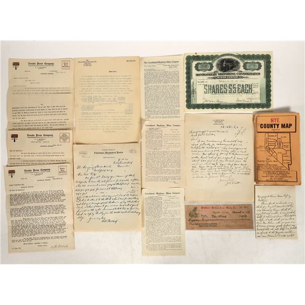 Bullfrog & Goldfield Nevada Mining Ephemera (13) [197634]