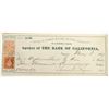 Image 1 : Gould & Curry Mining Check Issued to President Alpheus Bull [199024]