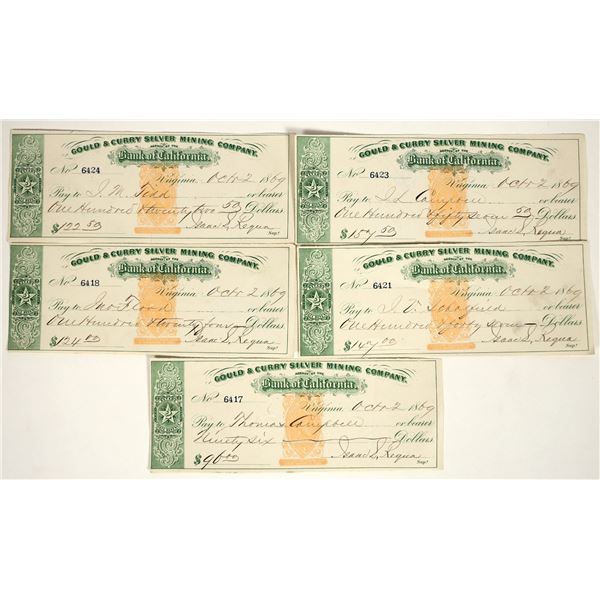 Gould & Curry Silver Mining Co. Revenue Check Group (5) [199040]