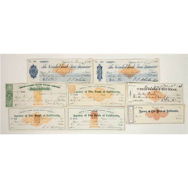 Virgina City, Nevada Imprinted Revenue Check Collection [199048]