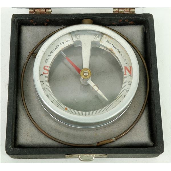 Jos. Pollard Mining Dip Needle Compass  with Case [200032]