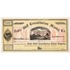 Image 1 : Bodie Bluff Consolidated Mining Co. Stock Certificate Signed by Leland Stanford [197611]