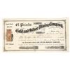 Image 1 : El Picacho Gold & Silver Mining Company Stock Certificate [197609]