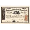 Image 1 : Eagle Gold & Silver Mining Co. Stock Certificate, 1866 [197614]