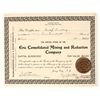 Image 1 : Erie Consolidated Mining & Reduction Company Stock Certificate [200312]