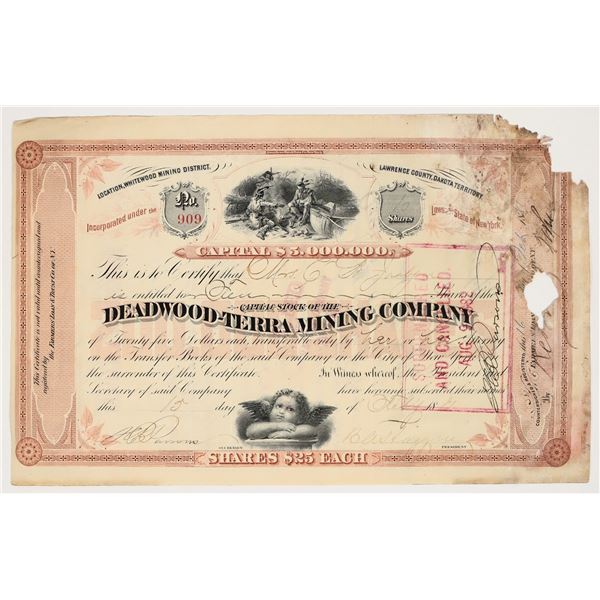 Deadwood-Terra Mining Company Stock Certificate [200339]