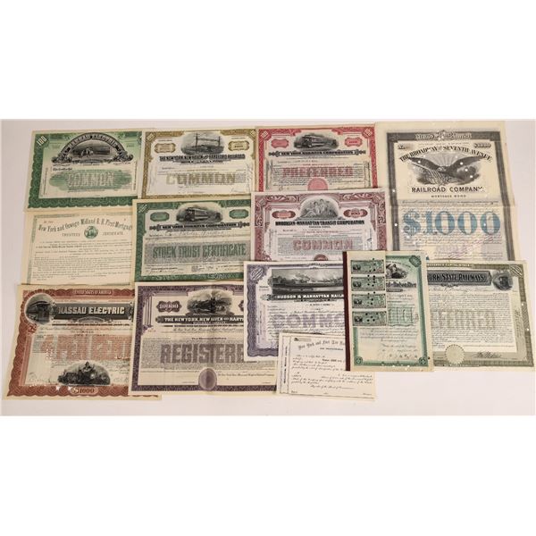 New York Railroad Stock & Bond Collection [199658]