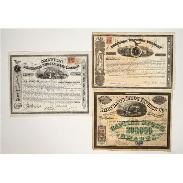 American Express Company Family Stock Trio incl. Wells & Fargo Signatures [197911]