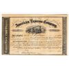 Image 1 : American Express Company Stock Certificate Signed by Butterfield, Fargo, Holland [199966]