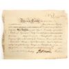 Image 1 : North American Land Company Stock Signed by Founding Father Robert Morris, Uncancelled [199264]