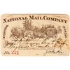 Image 1 : National Mail Company Stage Pass, 1891 [192891]