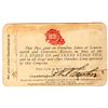 Image 2 : National Mail Company Stage Pass, 1891 [192891]