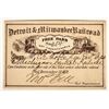 Image 1 : Detroit & Milwaukee Railroad Annual Pass, 1871 [199140]