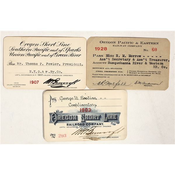 Oregon Railroad Passes [183921]