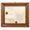 Image 1 : Central Pacific RR 1894 Deed, Framed [190621]