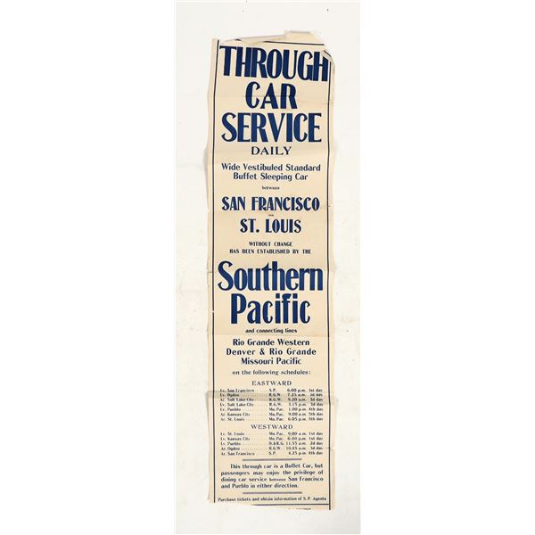 Southern Pacific Internal Railroad Broadside [197736]