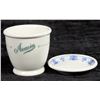 Image 1 : Colorado Railroad Butter Dish and Acacia Hotel Egg Cup [197058]