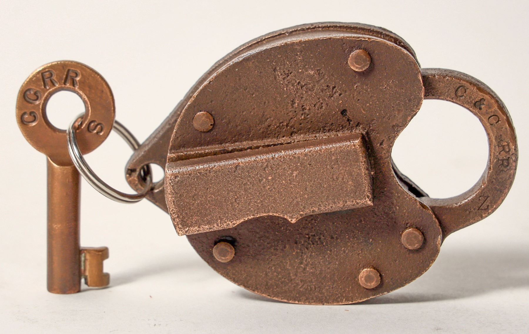 Carson Lock Carson & Colorado Railroad Lock and Key Thorne Station, NV, 1881-1900 ...