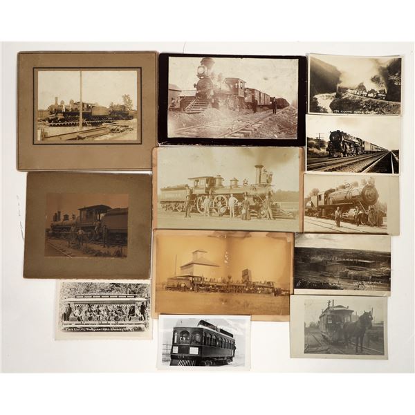 US Railroad Real Photo Postcards & Mounted Photographs [197620]