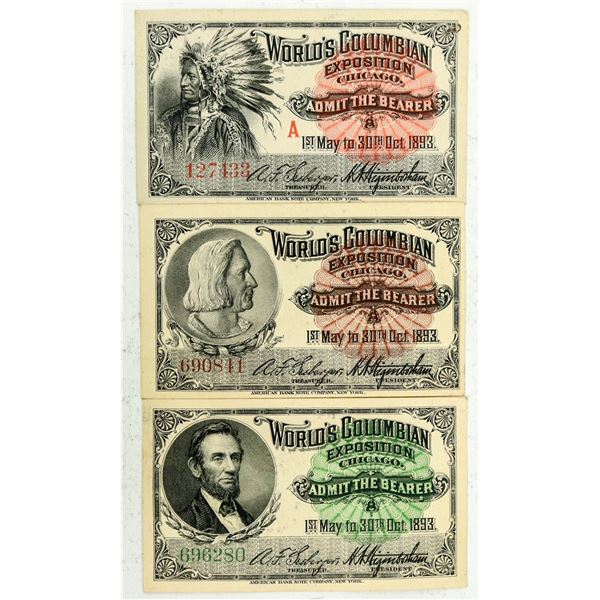 Columbian Exposition Tickets [199358]