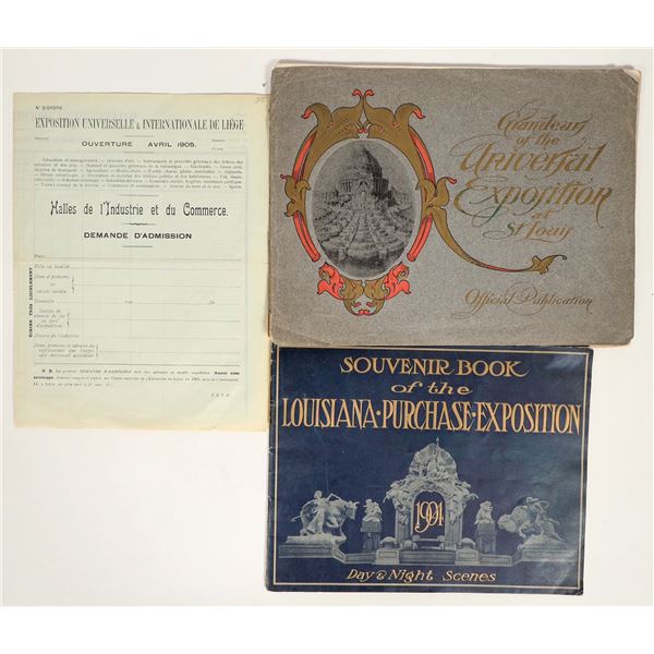 Expositions Ephemera: St. Louis World's Fair / Louisiana Purchase Expo. [197584]
