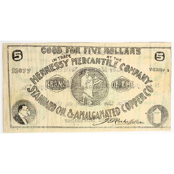 Satirical Standard Oil $5 Scrip [200116]