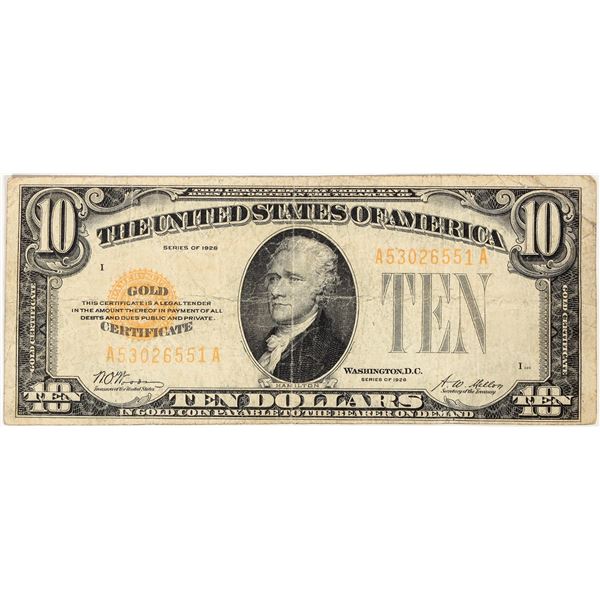 U.S. $10 Gold Certificate Series 1928 [197343]