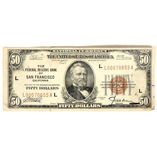 National Currency $50 Series of 1929  [200449]