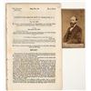 Image 1 : Charlotte Mint Report and CdV of Calvin Cowles by M Brady [196856]